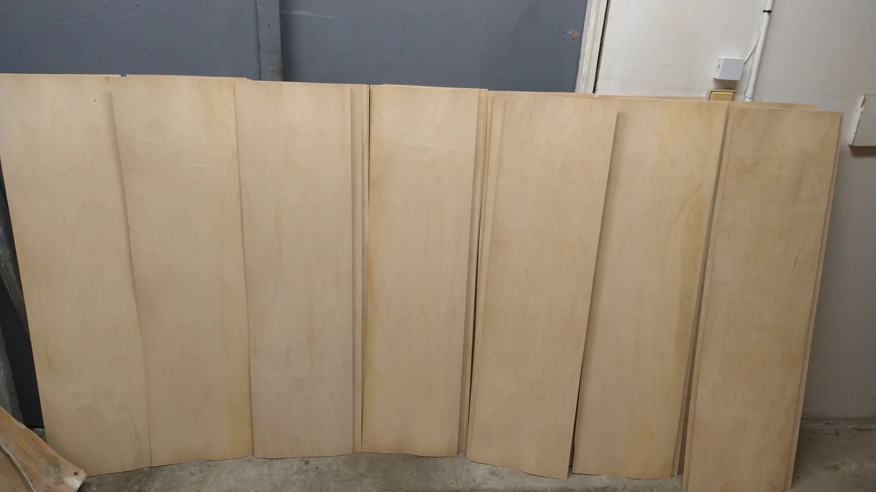 Natural skateboard maple veneer sheets